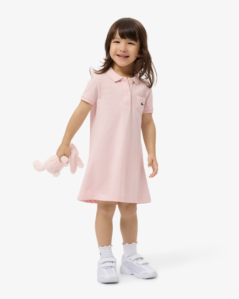 LACOSTE GIRLS/TEEN SALMON POLO DRESS 347066-NA5