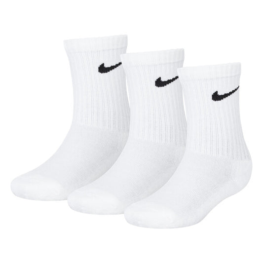 NIKE 3PK CREW WHITE SOCKS RN0027
