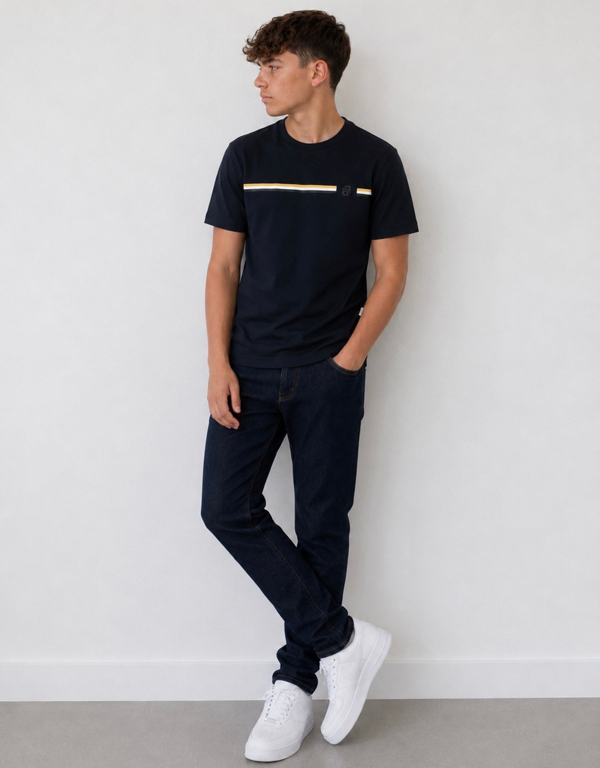 BOSS BOYS BLACK T SHIRT J53412