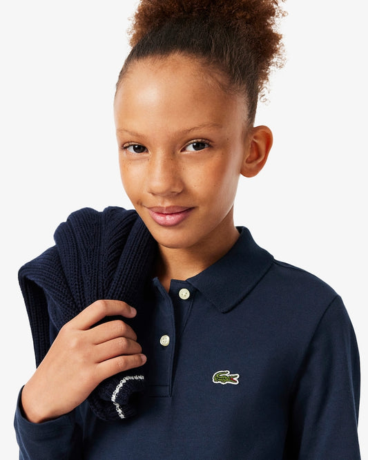 LACOSTE NAVY PIQUE POLO DRESS 347900