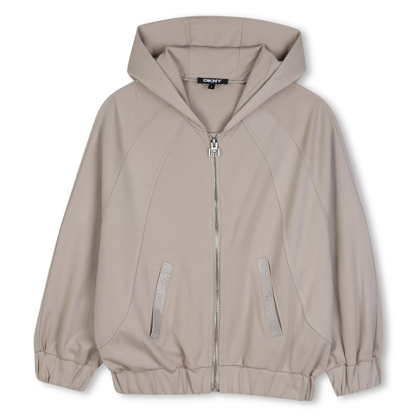 DKNY BEIGE HOODED SWEATSHIRT & TROUSERS SET D62902 D62387