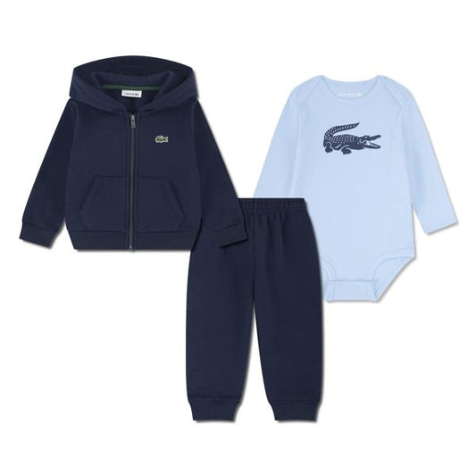 LACOSTE BABY/TODDLER PREMIER FLEECE SET IN MARINE BLUE 647192