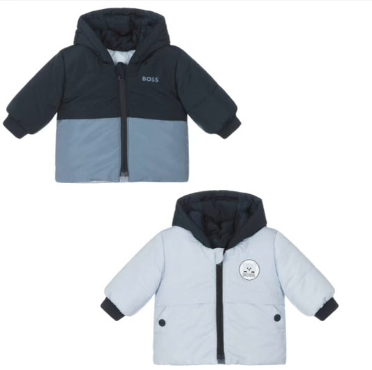 BOSS BABY PALE BLUE REVERSIBLE JACKET