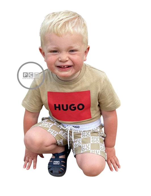 HUGO BEIGE T SHIRT G00572