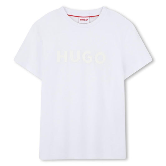HUGO JERSEY SHORT & TEE SET YELLOW
