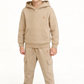 RALPH LAUREN BOY/TEEN BEIGE HOODED TRACKSUIT