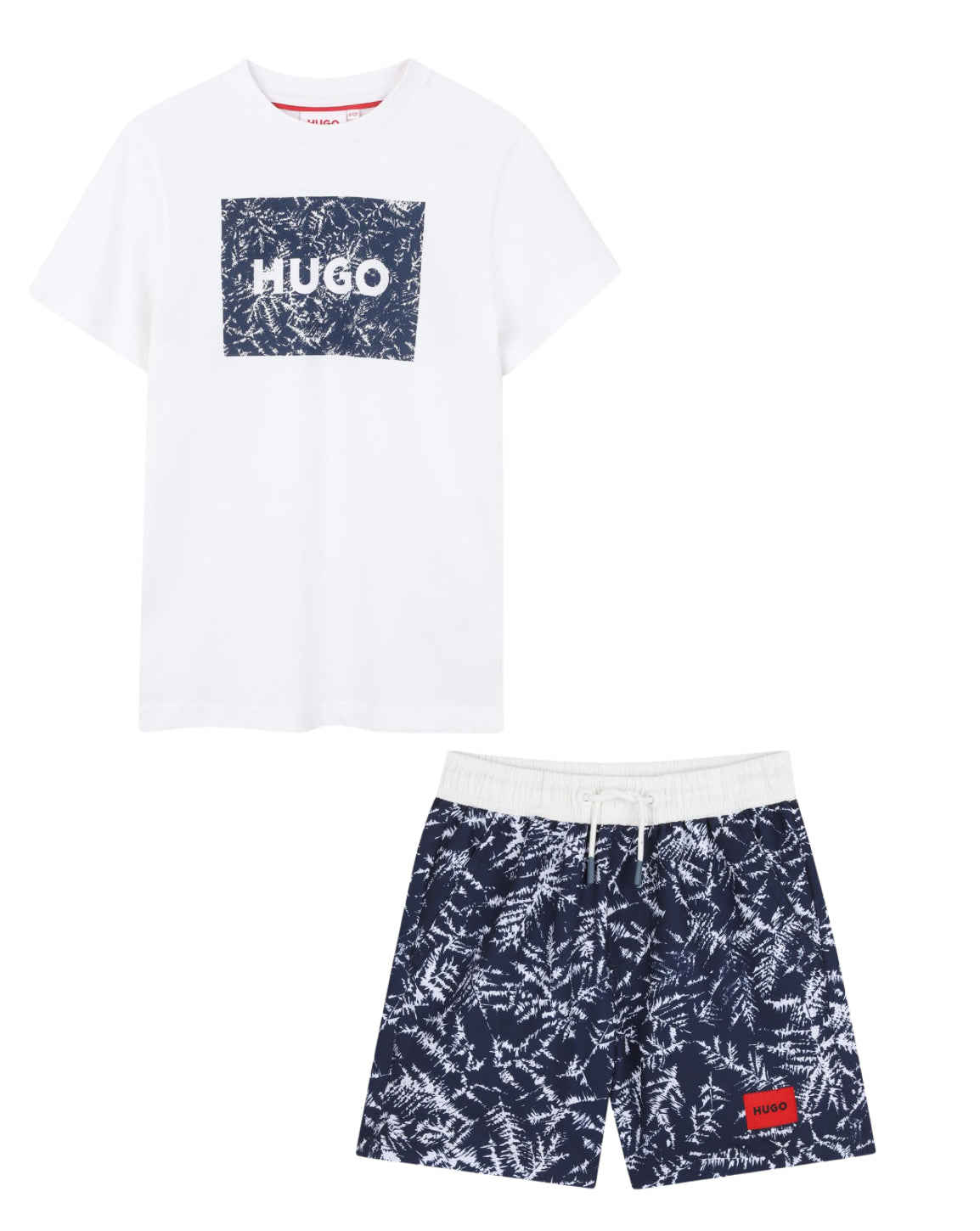 HUGO BOYS T SHIRT & SHORTS SET G01020/G00978