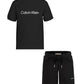 CALVIN KLEIN BLACK T SHIRT/SHORTS SET 0070