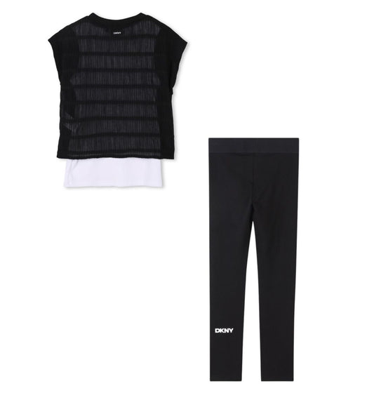 DKNY GIRLS LEGGINGS SET D62313/D62272