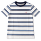 RALPH LAUREN BOY/TEEN WHITE/NAVY STRIPED T SHIRT 12297001