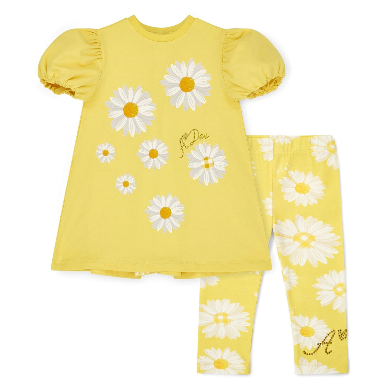 A DEE DAISY DREAMER DELILAH DAISY LEGGINGS SET 2510 - BRIGHT WHITE