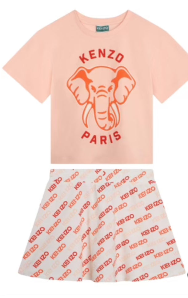 KENZO GIRLS T SHIRT & SKIRT SET