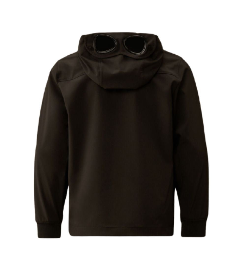 C.P. COMPANY BOYS BLACK HOODED JACKET COS002