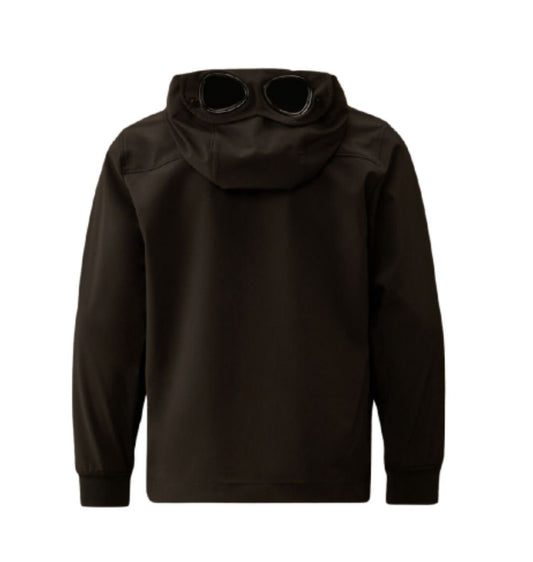 C.P. COMPANY BOYS BLACK HOODED JACKET COS002