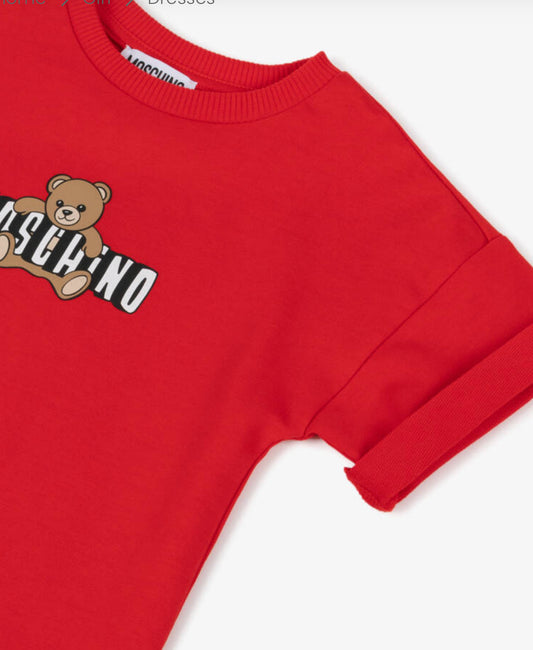 MOSCHINO GIRLS RED DRESS HDV0HL