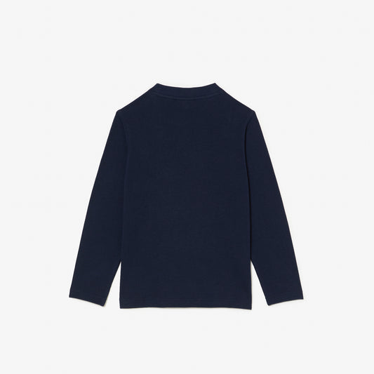 LACOSTE NAVY LONG SLEEVE T SHIRT