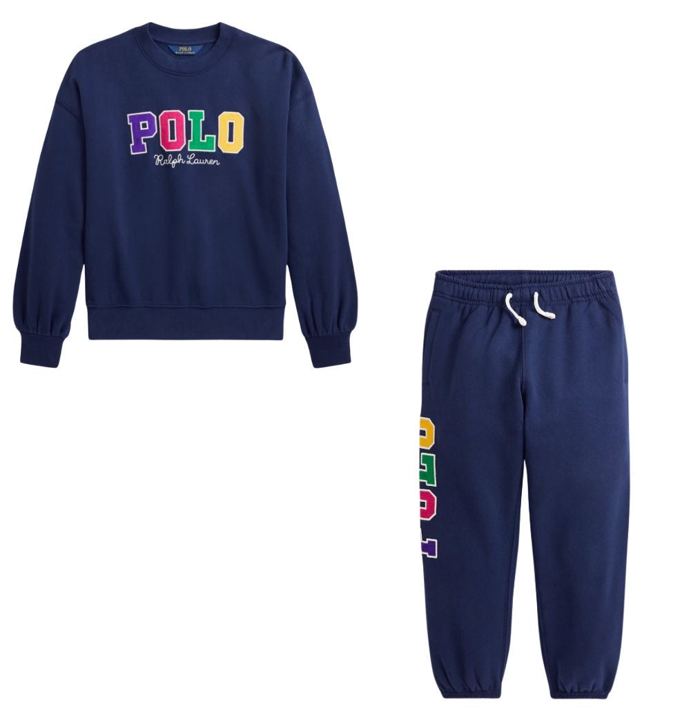 RALPH LAUREN GIRLS NAVY TRACKSUIT