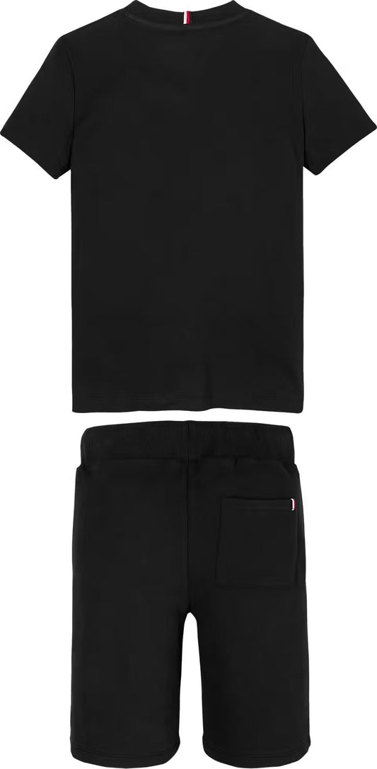 TOMMY HILFIGER BLACK SHORTS SET 9666