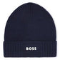 BOSS NAVY BEANIE HAT J52616