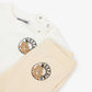 MOSCHINO BABY/TODDLER WHITE/BEIGE SHORTS SET M6G00M