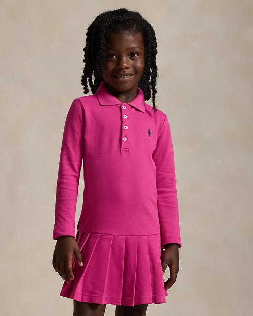 pink ralph lauren dress Ralph Lauren Girls Pink Logo Polo Dress