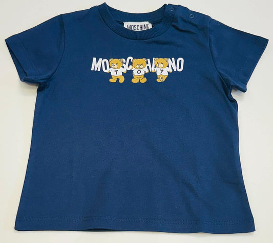 MOSCHINO BABY/TODDLER NAVY T SHIRT M7M032