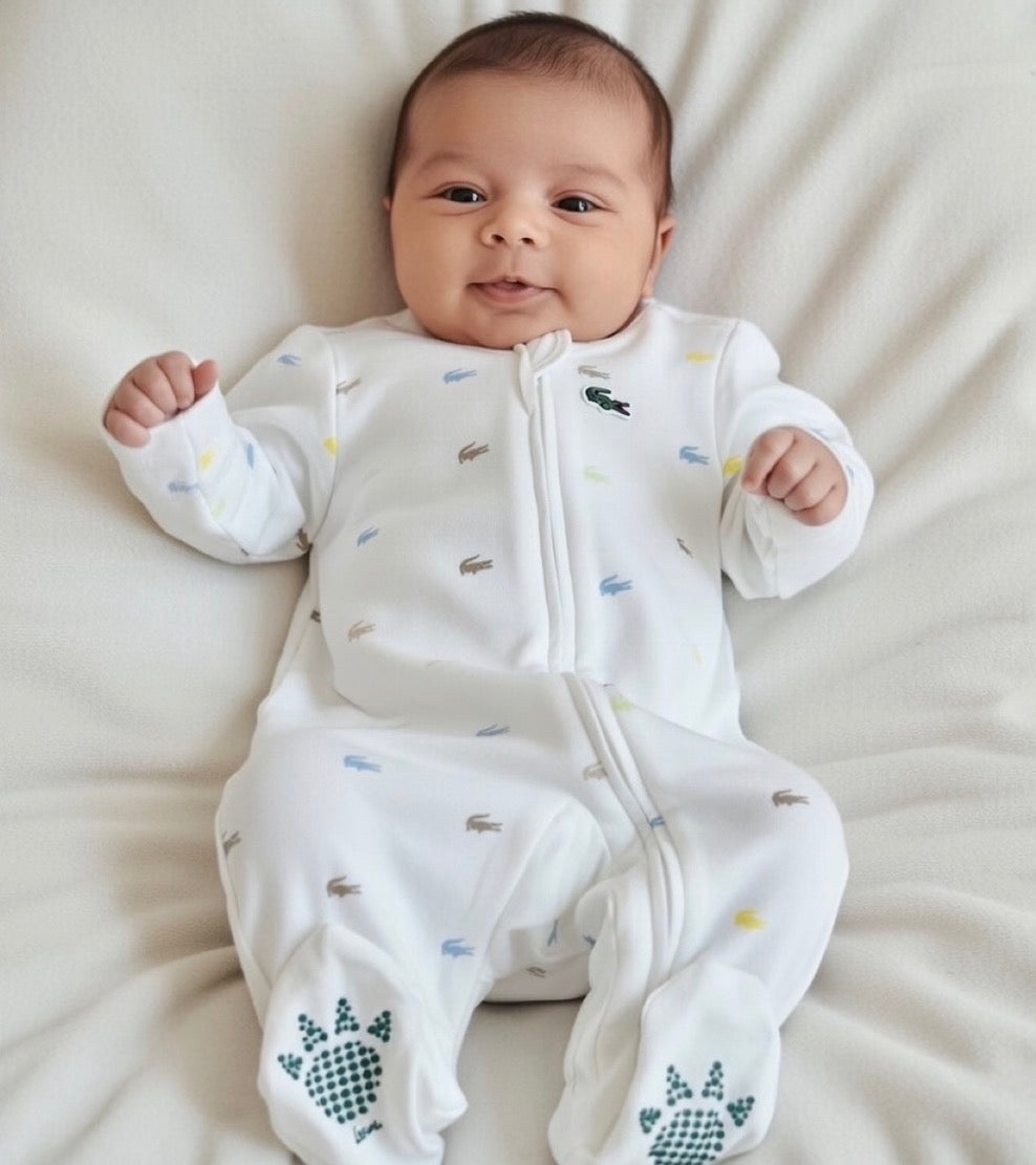 LACOSTE WHITE BABY GROW 547357