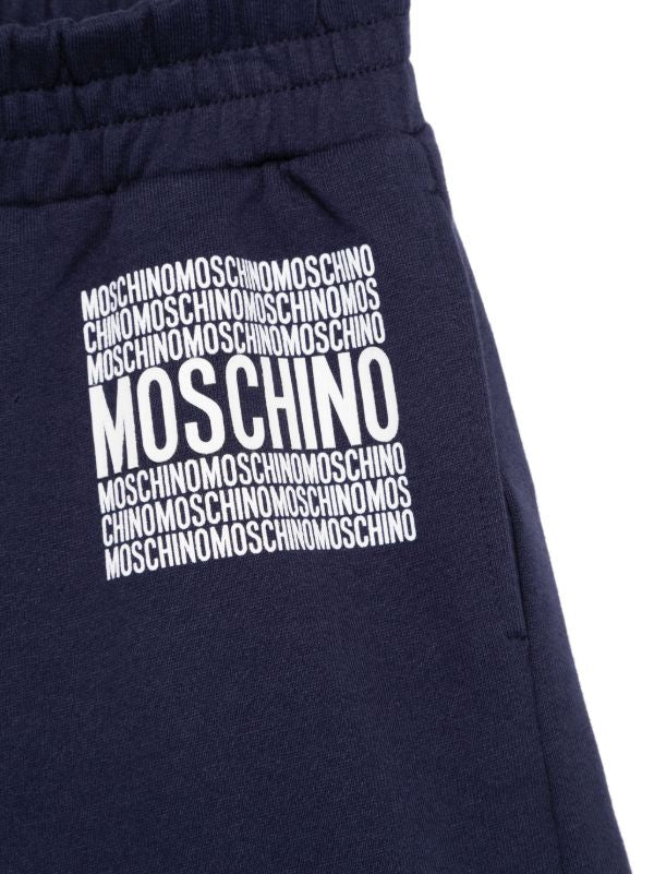 MOSCHINO NAVY SHORTS SET H6M04K-HUQ028