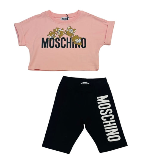 Moschino T shirt & Cycle Shorts Set