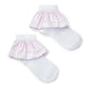 A DEE HEAVENLY HYDRANGEA CAPRI SEERSUCKER FRILL ANKLE SOCK 1905 - BRIGHT WHITE