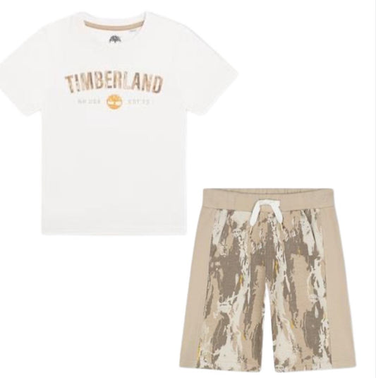 Timberland Camouflage Shorts Set
