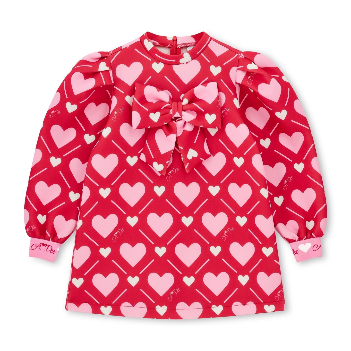 A DEE LIBBY RED HEART BOW DRESS W251705