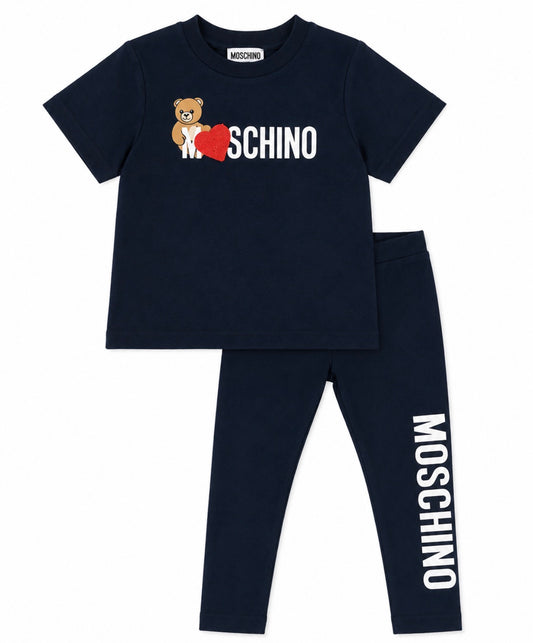 MOSCHINO BABY/TODDLER LEGGINGS SET MAO00V /MDP03P