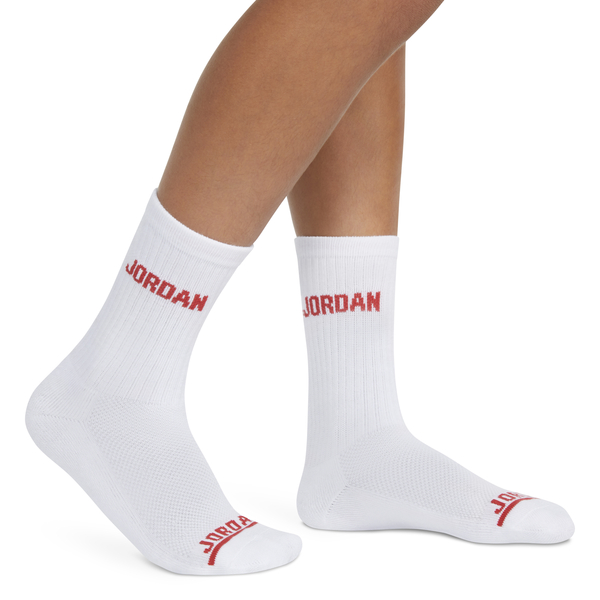 JORDAN LEGEND CREW WHITE SOCKS 6PK BJ0343