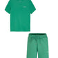 CALVIN KLEIN GREEN T SHIRT/SHORTS SET 0683