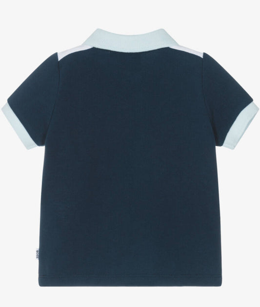 BOSS BOYS NAVY POLO SHIRT J52335