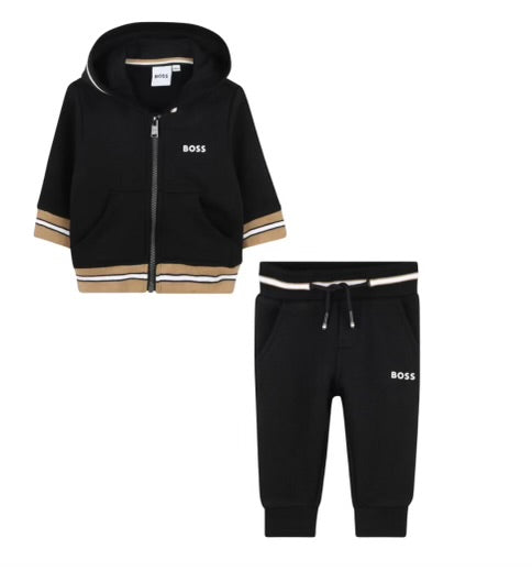 BOSS BABY/TODDLER BLACK TRACKSUIT J51246-J51272