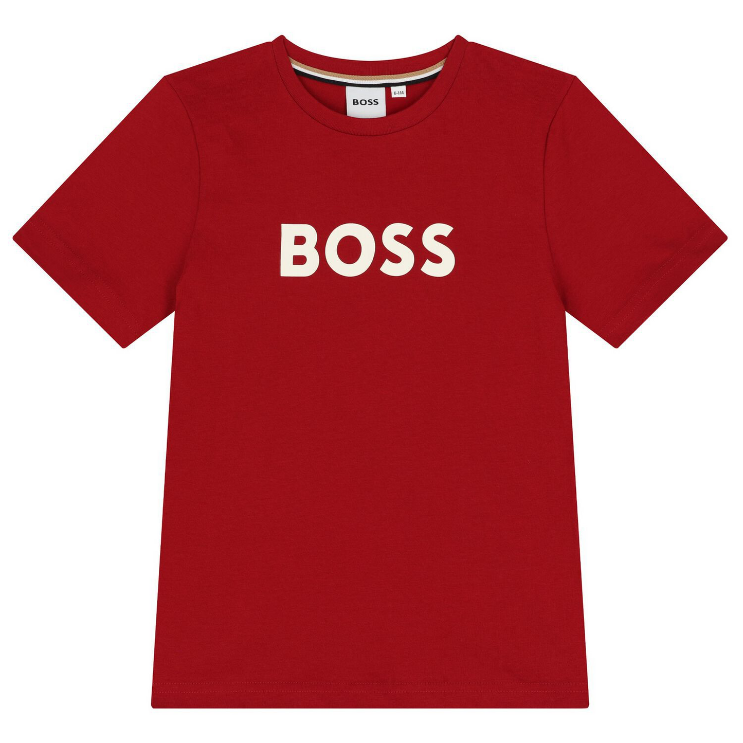 BOSS BOYS RED T SHIRT J52711