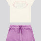 JUICY COUTURE T SHIRT/SHORTS SET JBX6511