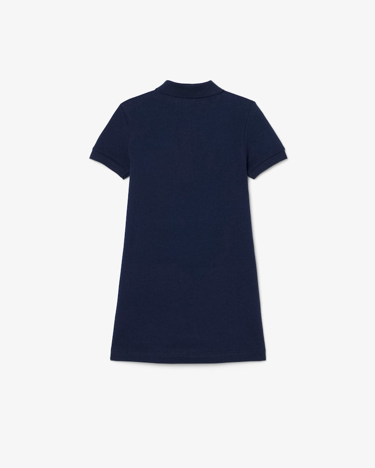 LACOSTE PIQUE POLO DRESS IN MARINE NAVY 347066