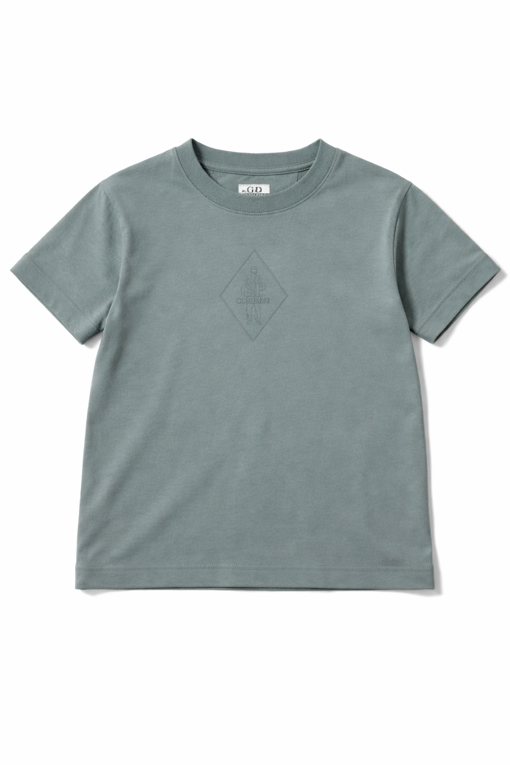 C.P.COMPANY BOYS SILVER BLUE T SHIRT/SHORTS SET CUG006