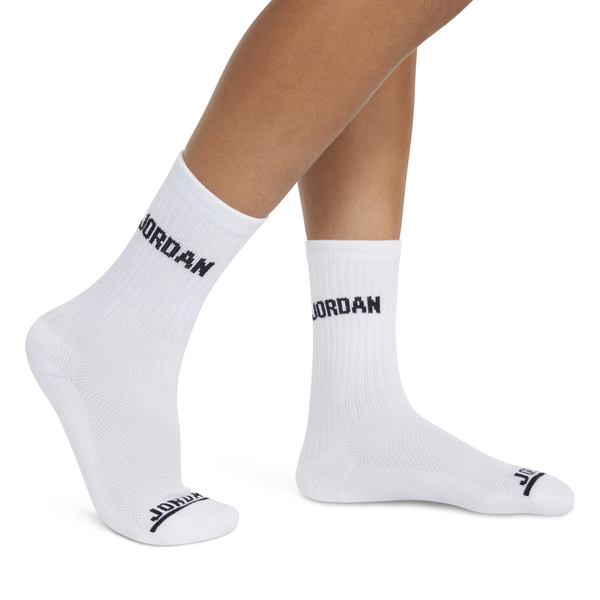 JORDAN LEGEND CREW WHITE SOCKS 6PK BJ0343