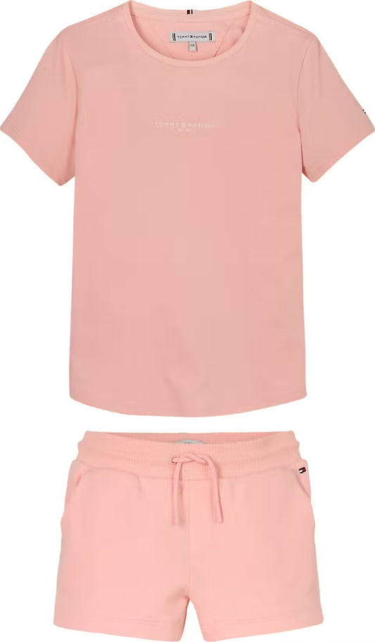 TOMMY HILFIGER GIRLS CORAL SHORTS SET 8454