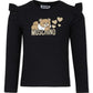 Moschino girls teddy & hearts black Top