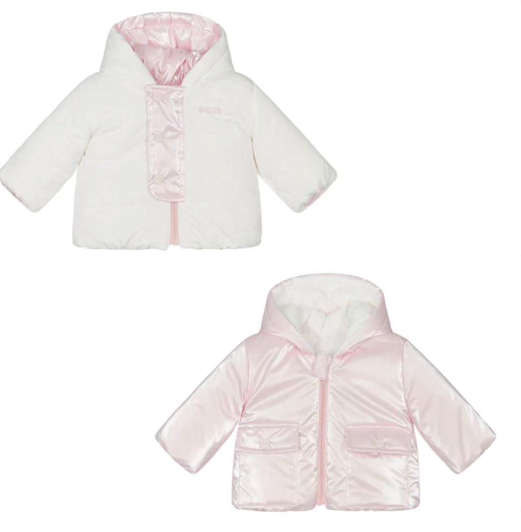 BOSS BABY PINK REVERSIBLE JACKET J51070