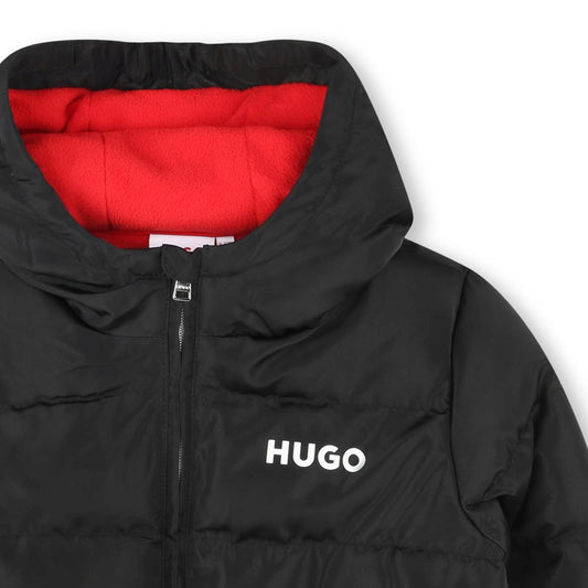 HUGO BLACK PUFFER JACKET G00238