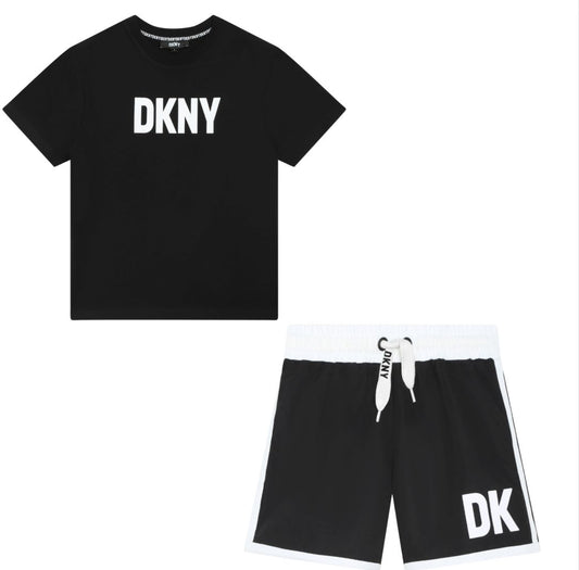 DKNY BLACK SHORTS SET