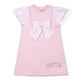 A DEE HEAVENLY HYDRANGEA CALI SWEAT DRESS WITH LARGE BOW DETAIL 1704 - PINK BLOSSOM