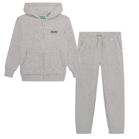 KENZO BOYS GREY TRACKSUIT