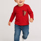 MOSCHINO BABY/TODDLER RED L/S T SHIRT MNO014